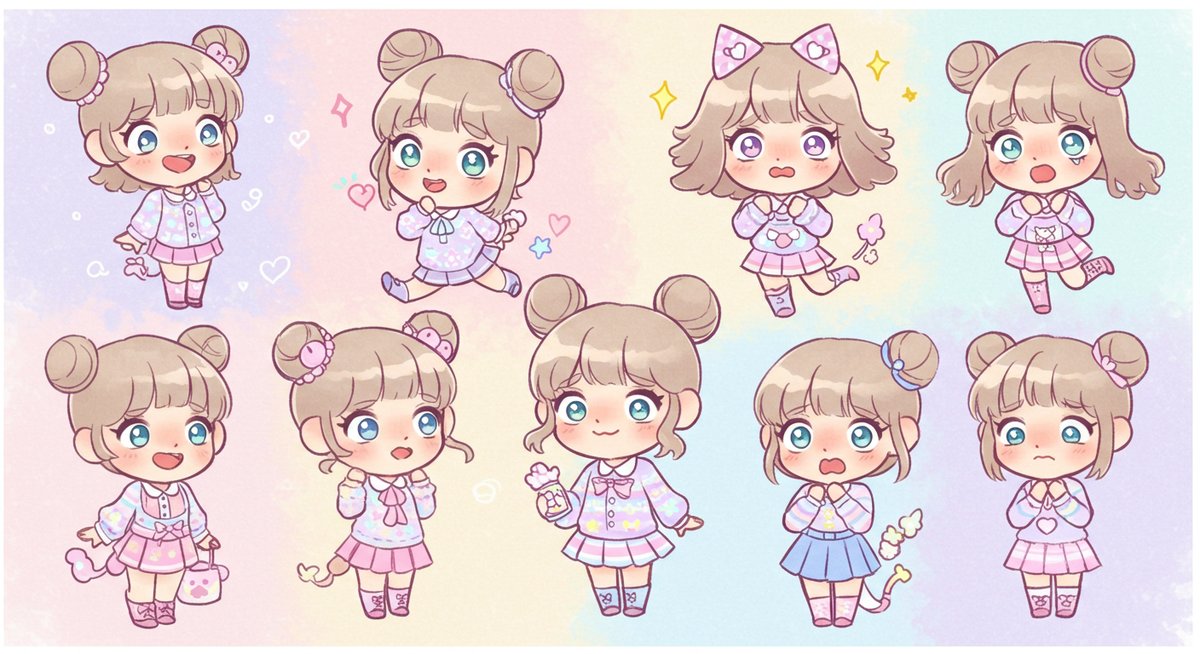 ミニ キャラ 目